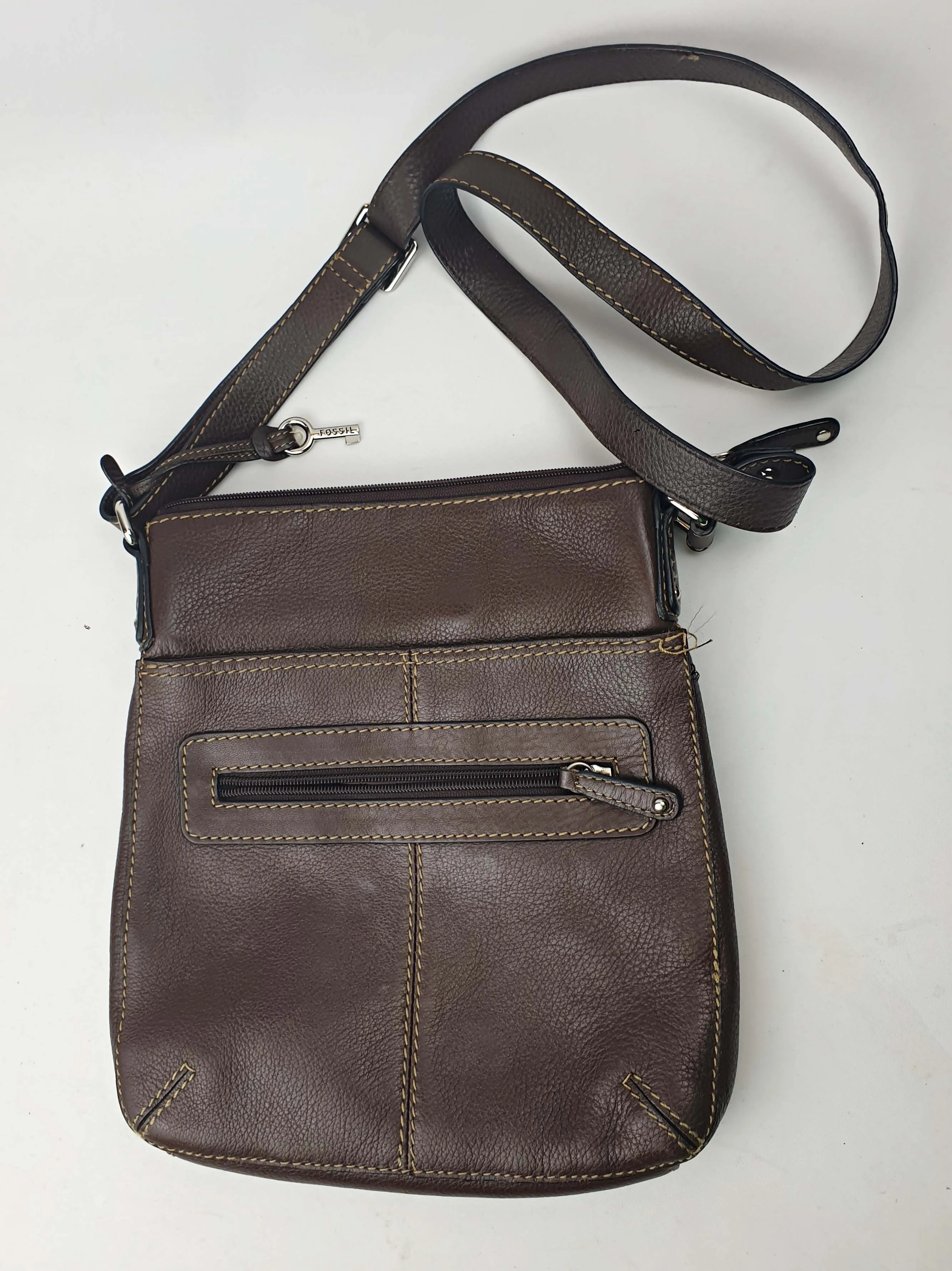 Fossil soft brown leather bag