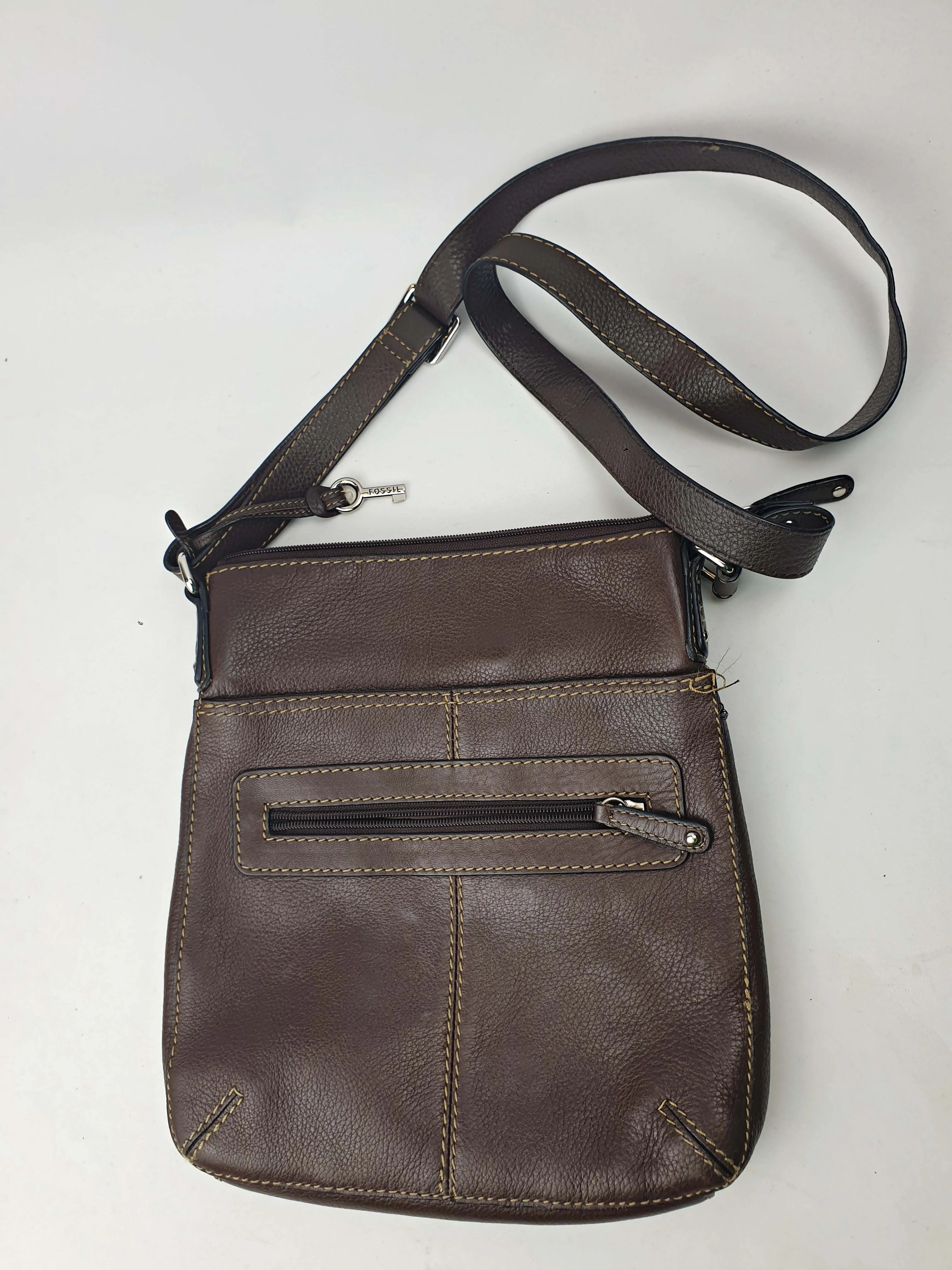 Fossil soft brown leather bag