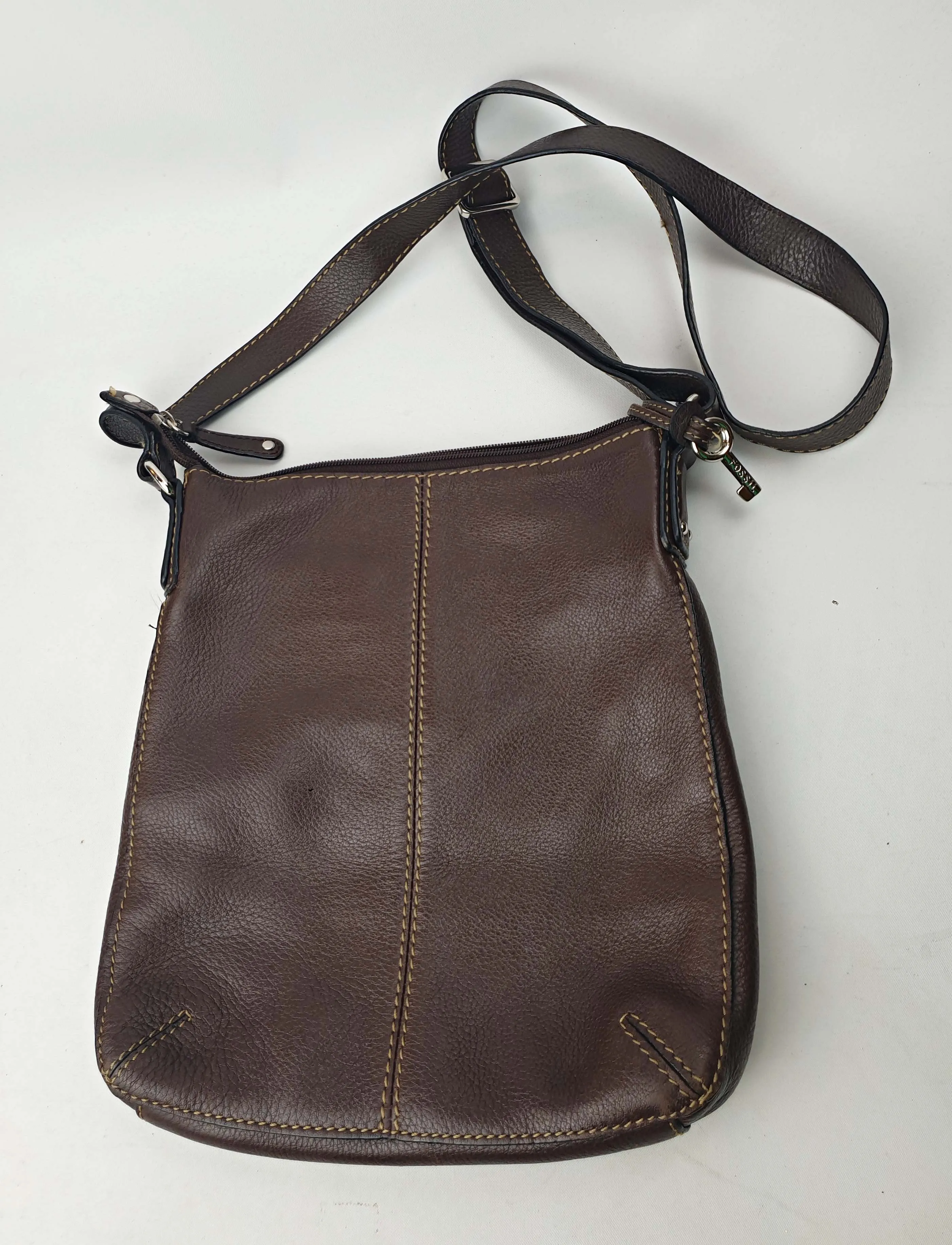 Fossil soft brown leather bag