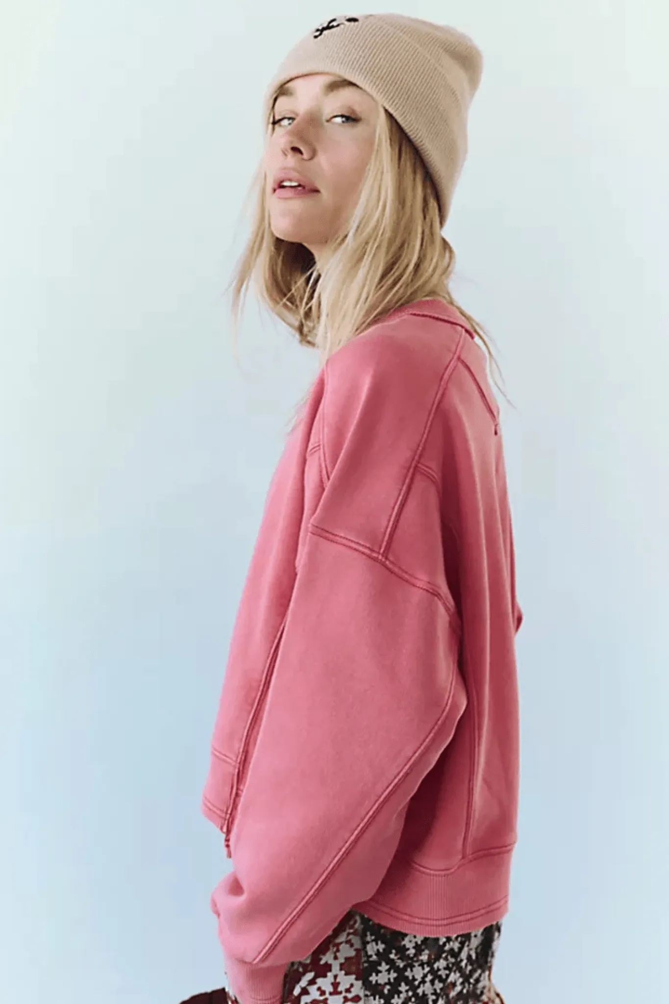 Free People: Intercept Pullover in Hibiscus