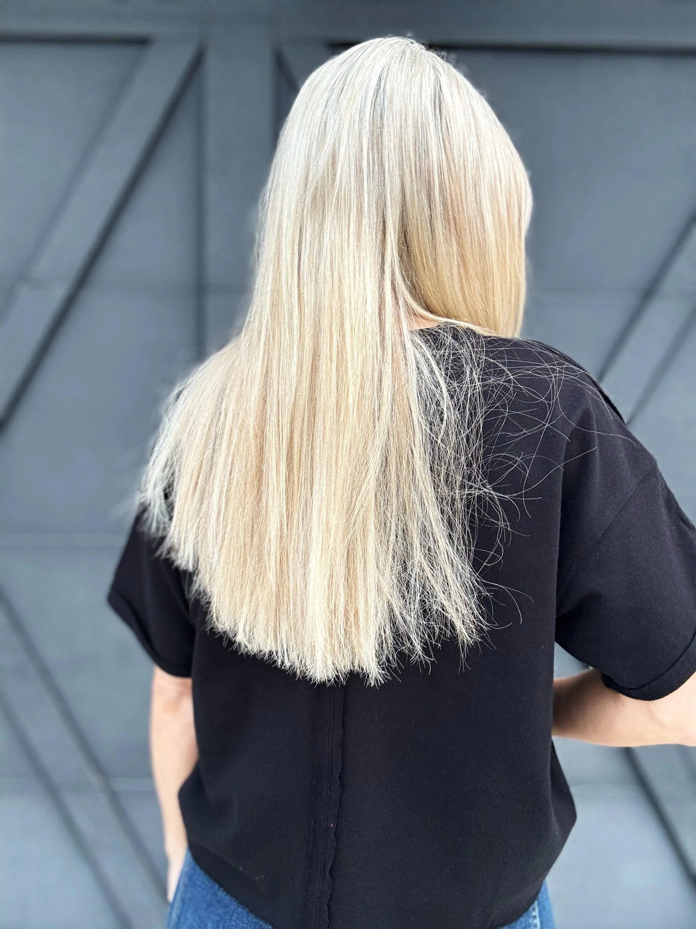 French Terry Boxy Tee In Black