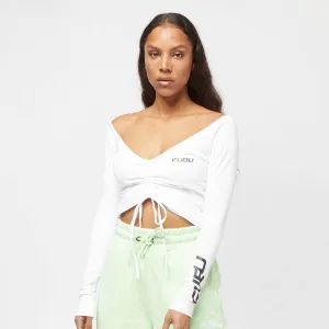 FUBU Corporate Gathered LS white white