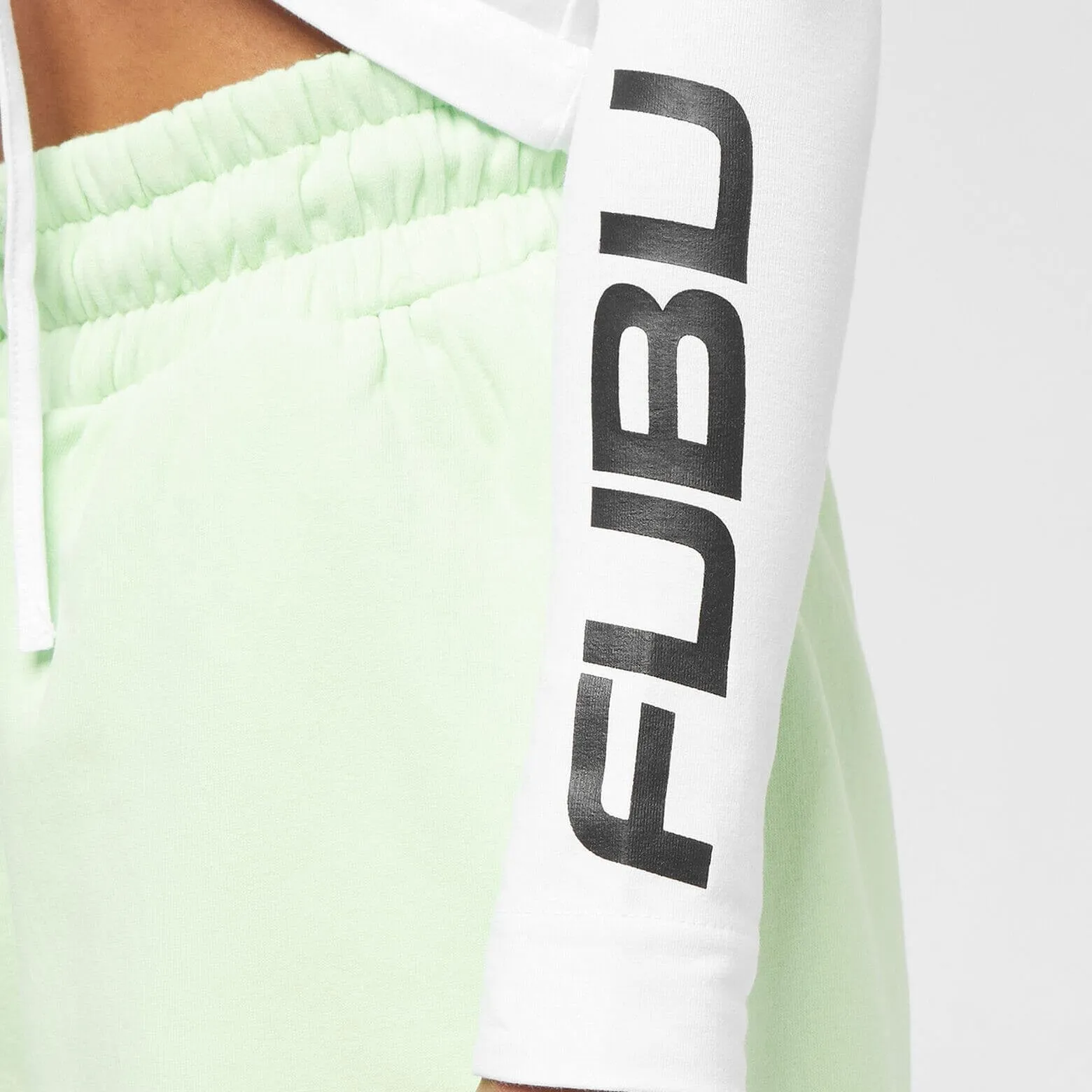 FUBU Corporate Gathered LS white white