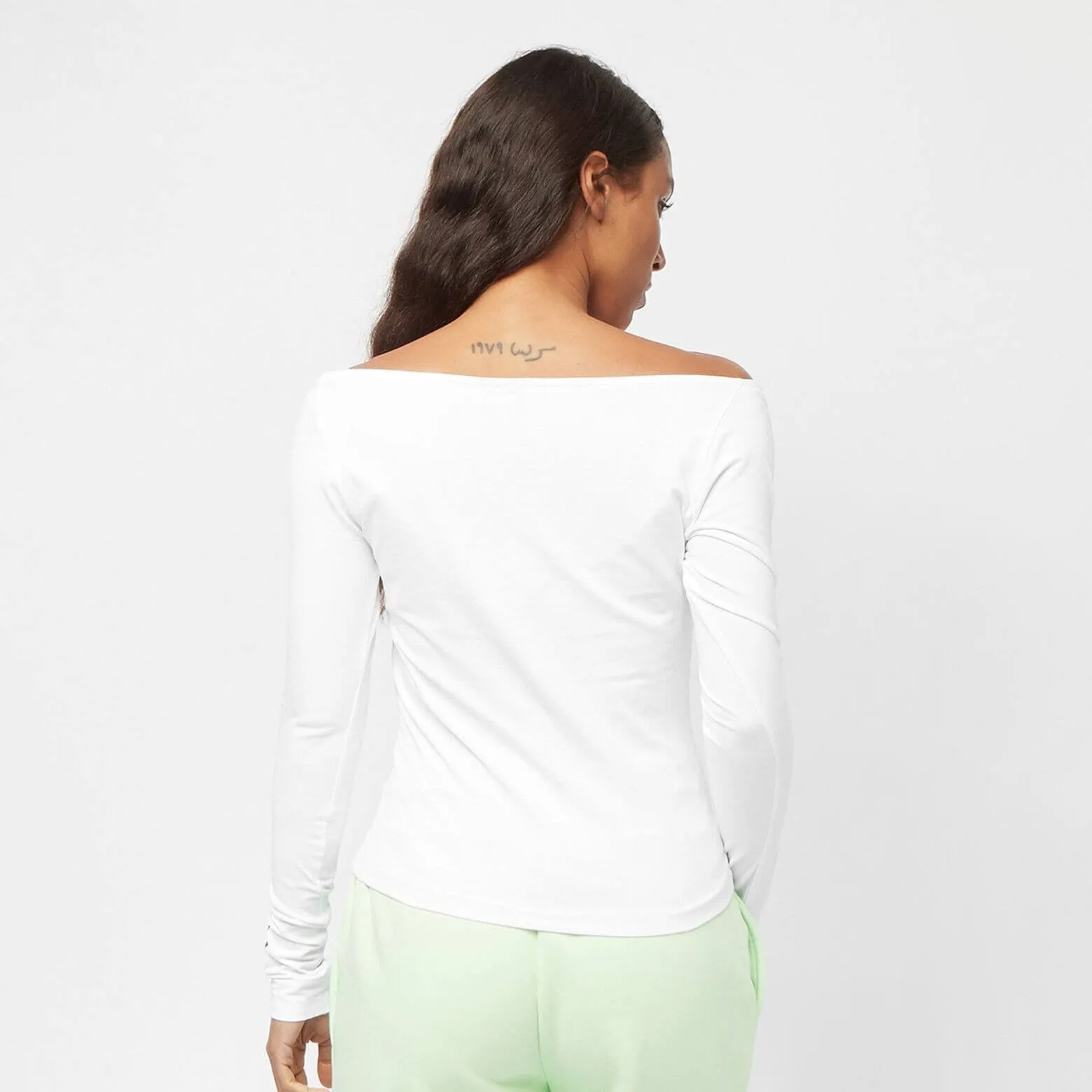 FUBU Corporate Gathered LS white white