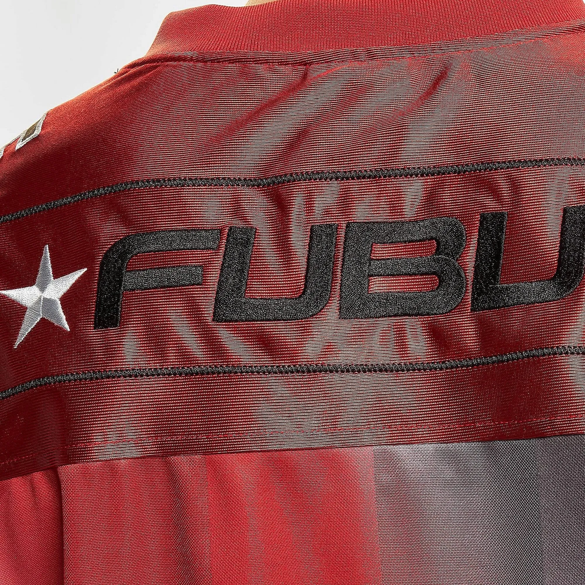 FUBU Corporate Gradient Football Jersey red/black/white