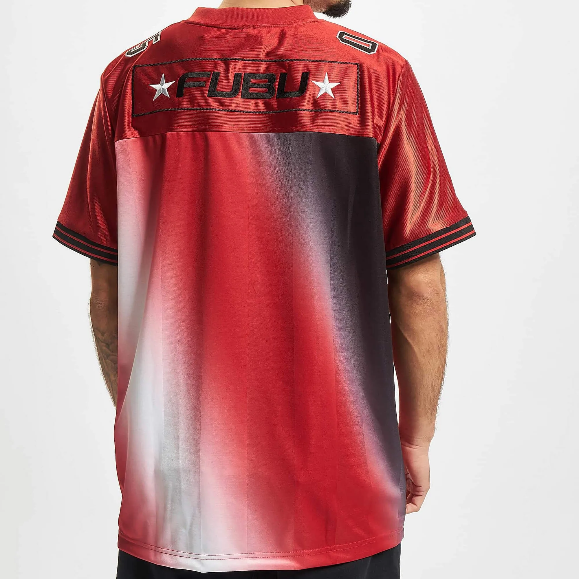 FUBU Corporate Gradient Football Jersey red/black/white