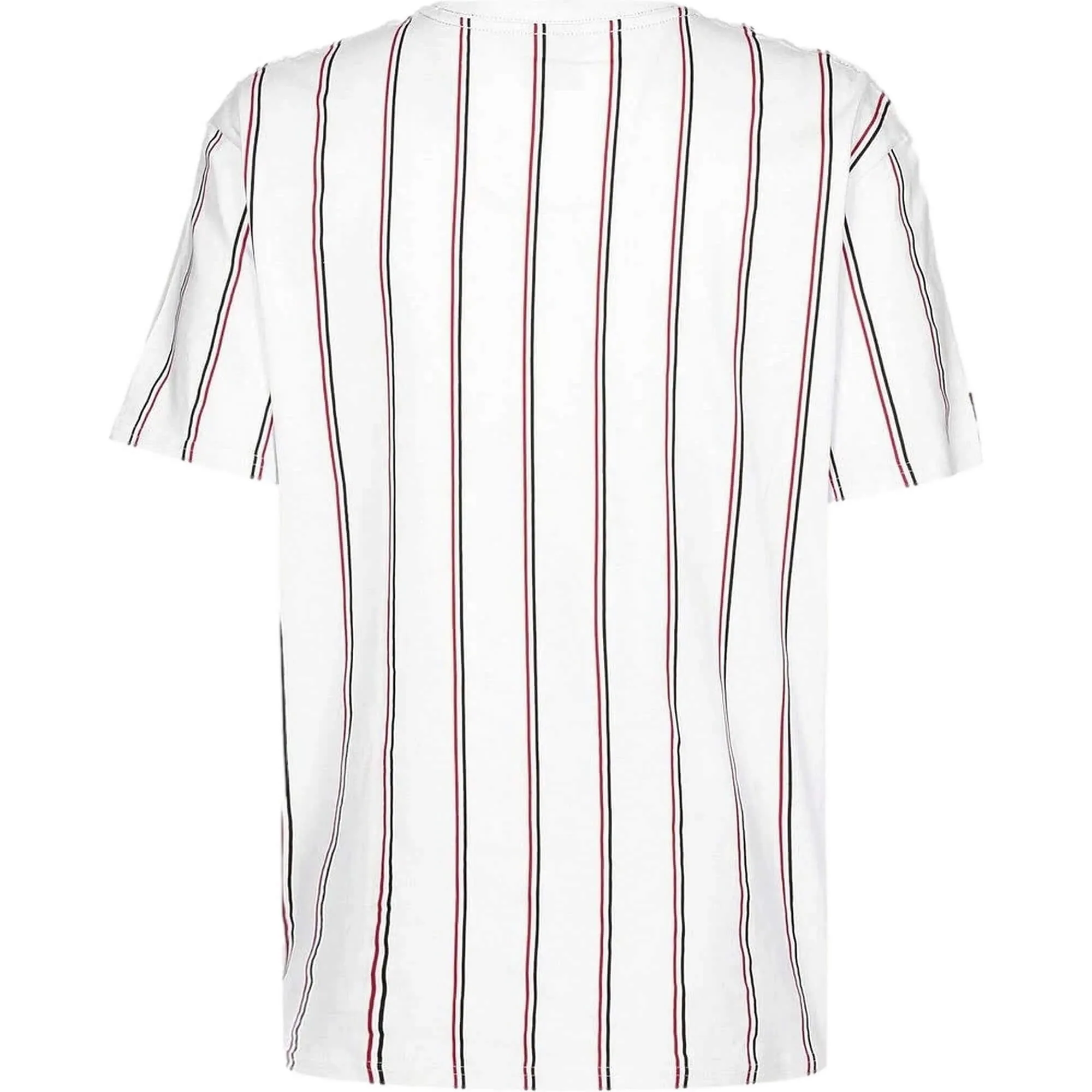 FUBU Corporate Sprts Pinstripe Tee white/black/red white