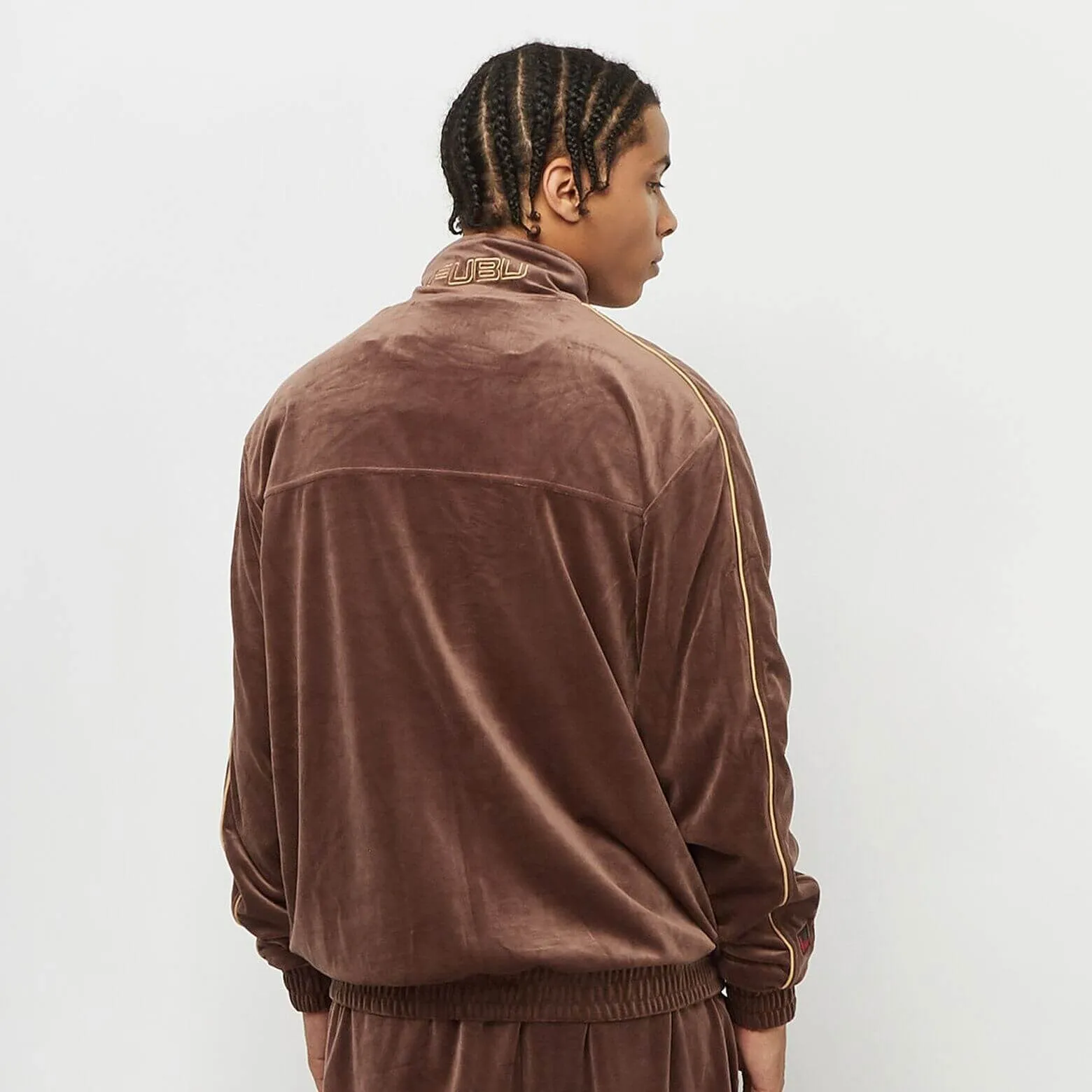 FUBU Corporate Velours Track Jacket brown/sand