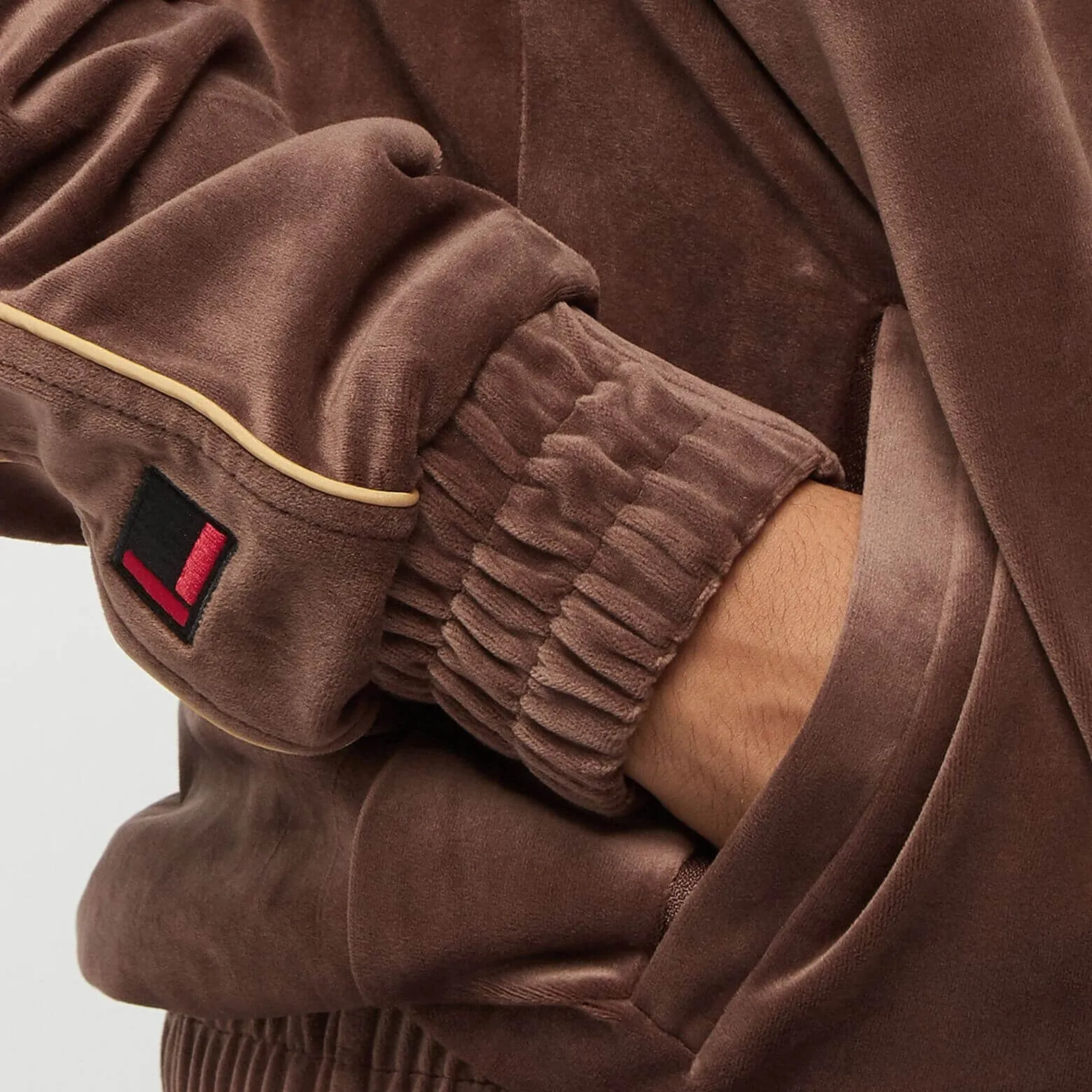 FUBU Corporate Velours Track Jacket brown/sand