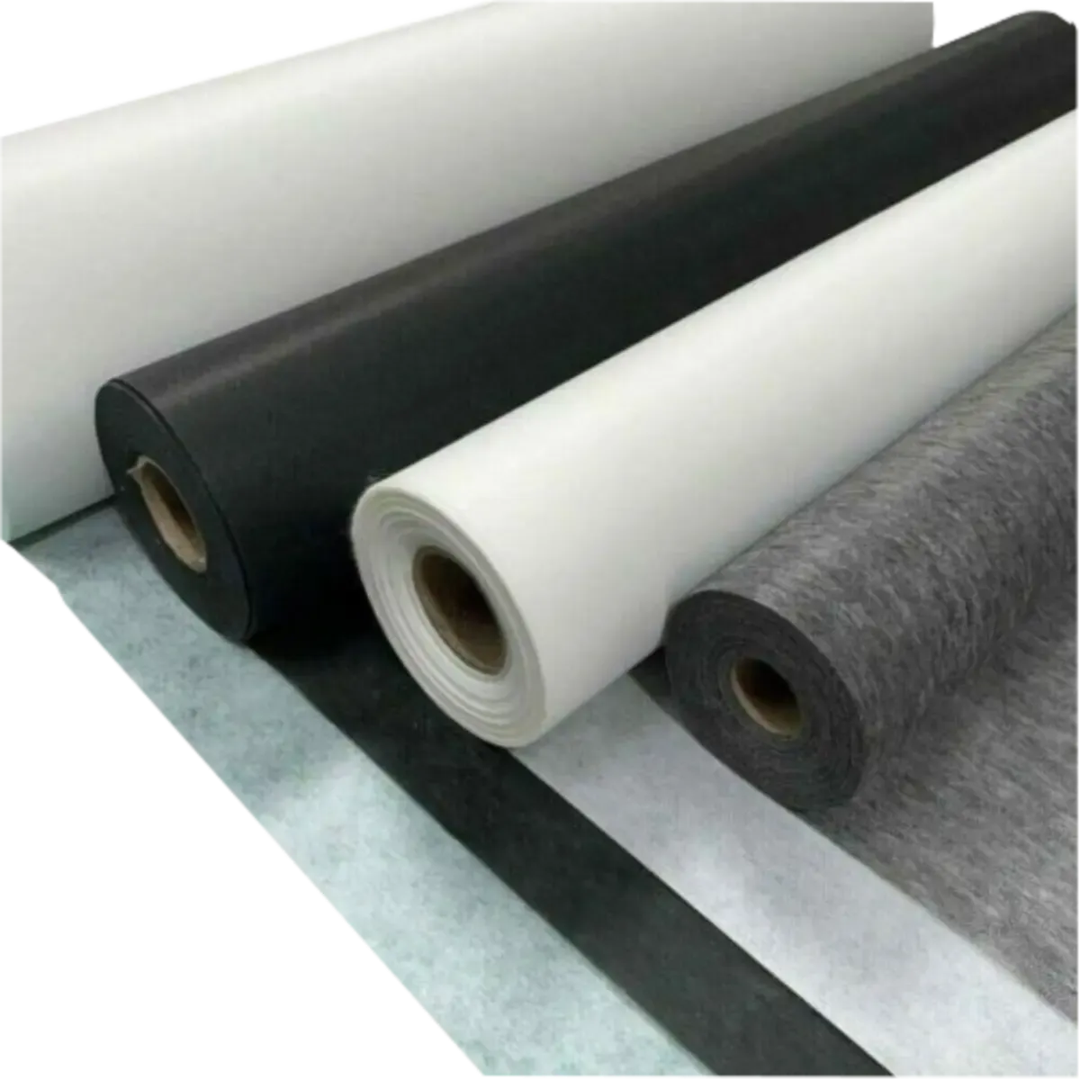 Fusible Interlining - Interfacing - Fusing - Stayflex 60" 206 White - Charcoal