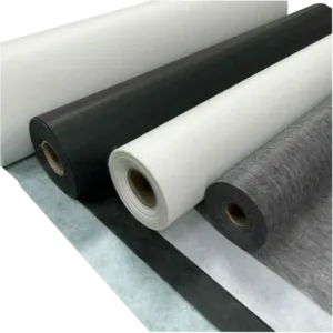Fusible Interlining - Interfacing - Fusing - Stayflex 60" 206 White - Charcoal