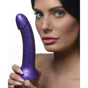 G-Tastic 7" Metallic Silicone Dildo -Pur