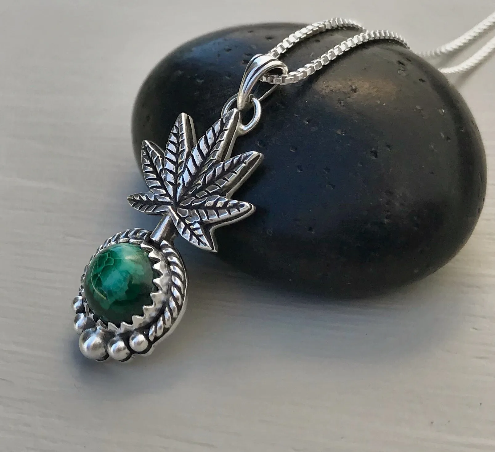 Gemstoned Malachite Necklace