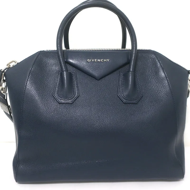 Givenchy Antigona Medium Bag Navy Leather
