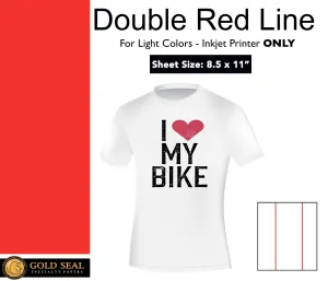 Gold Seal Specialty Papers Double Red Line - Inkjet Heat Transfer Paper