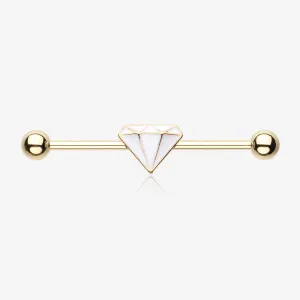 Golden Urban Diamond Industrial Barbell
