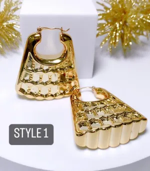 GOLDIE CHUNKY HOOPS