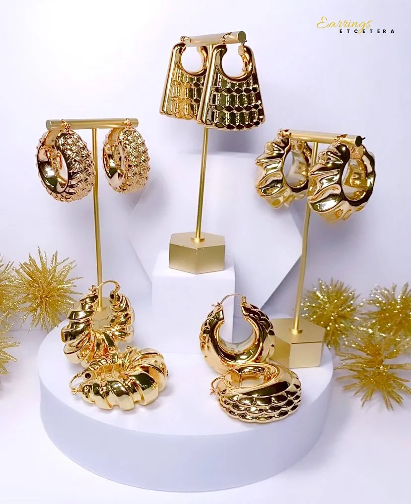 GOLDIE CHUNKY HOOPS