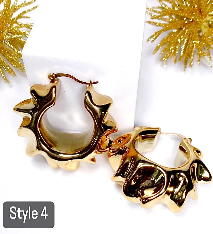 GOLDIE CHUNKY HOOPS