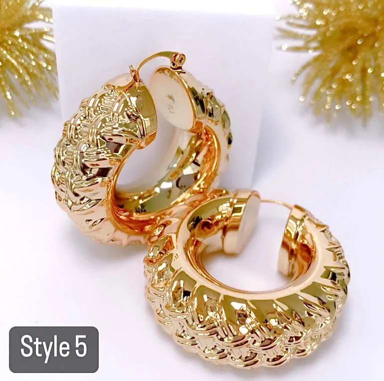 GOLDIE CHUNKY HOOPS