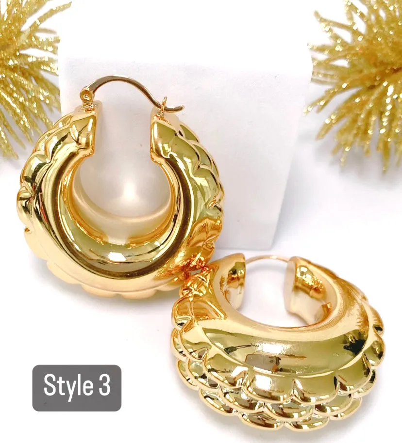 GOLDIE CHUNKY HOOPS