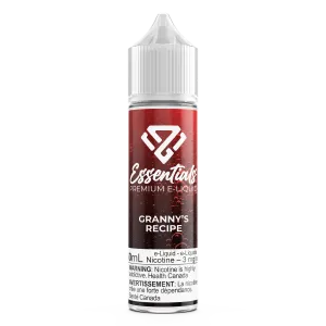 GRANNY'S RECIPE BY ESSENTIALS PREMIUM E-LIQUID - 60ML