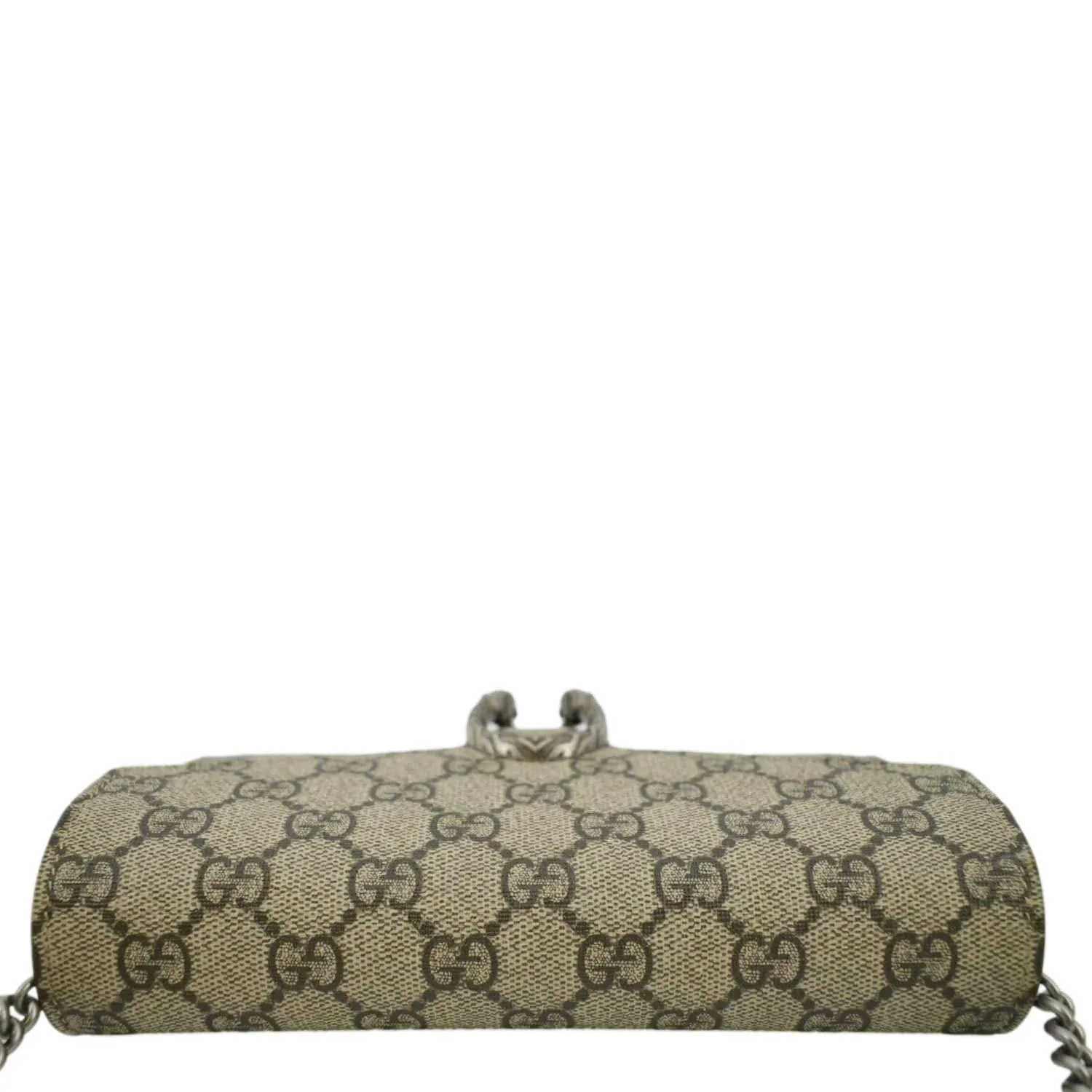 GUCCI Dionysus GG Supreme Crossbody Chain Wallet Beige 401231