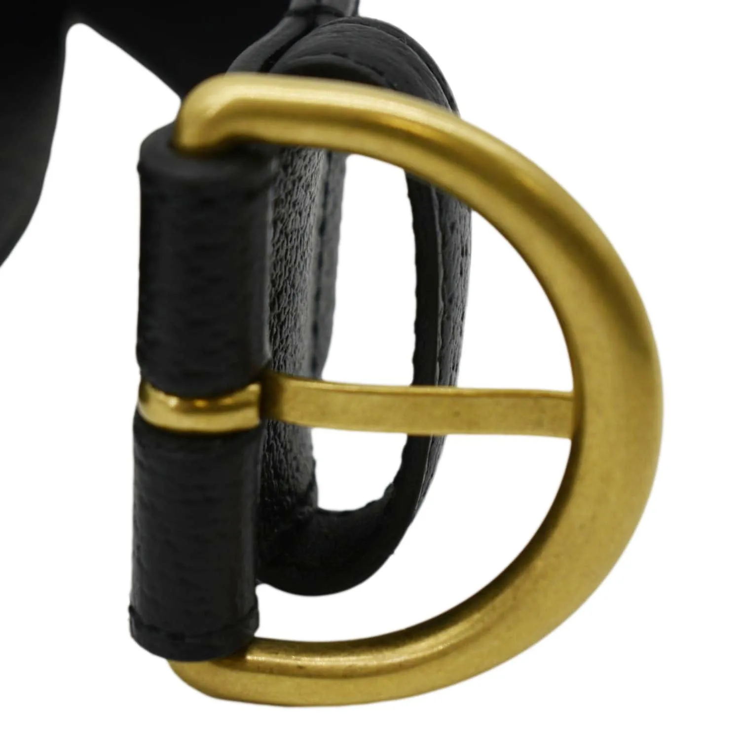 GUCCI Leather Belt Black 573325 Size 105 42
