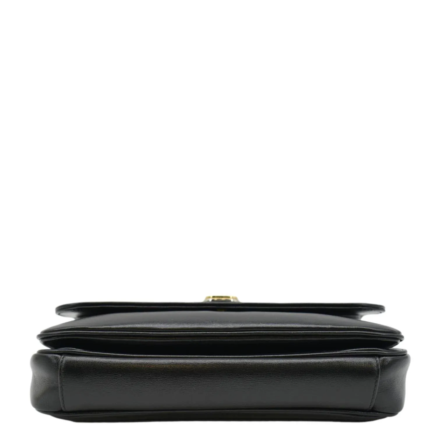 GUCCI Linea Marina Small Chain Leather Shoulder Bag Black 576421