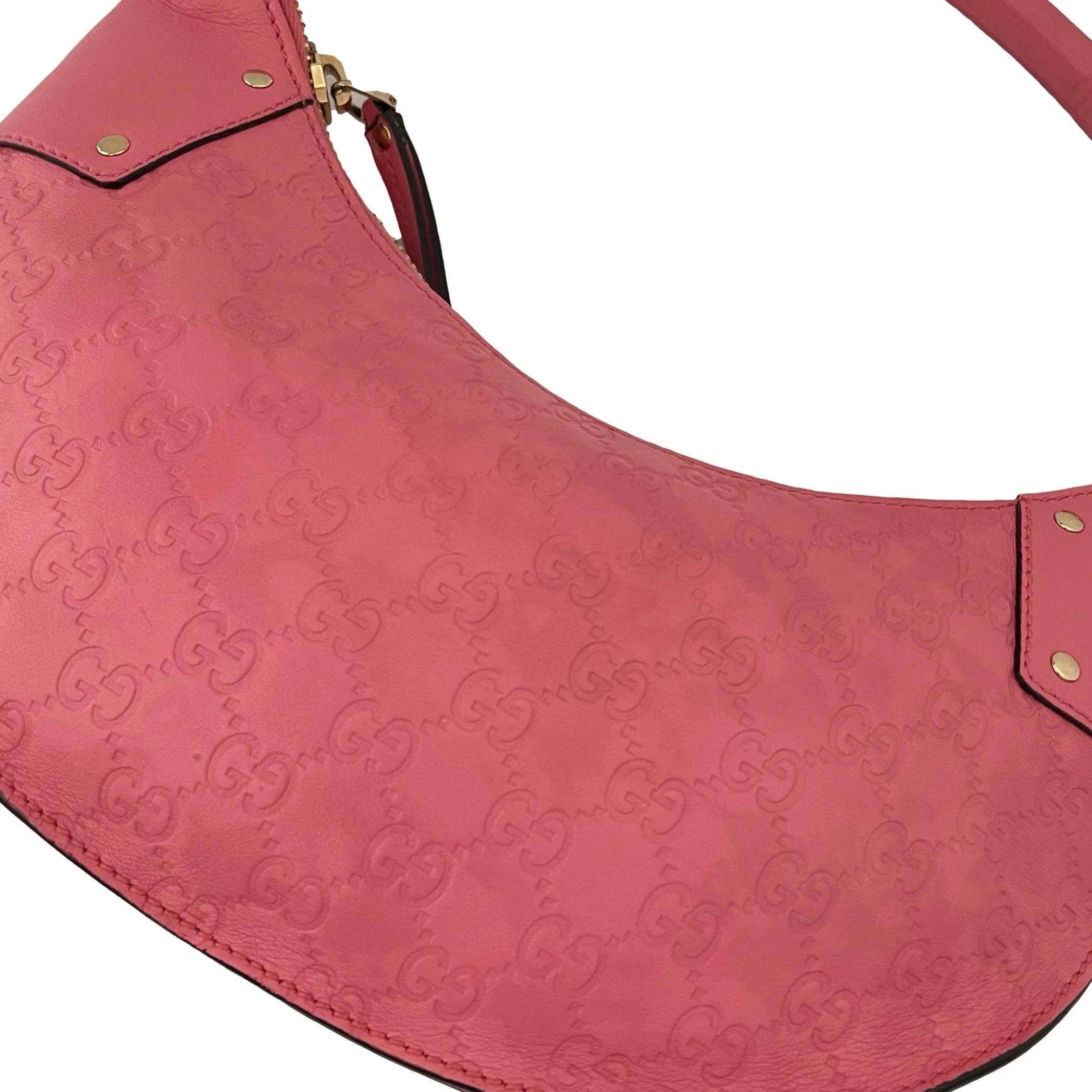 Gucci Pink Logo Shoulder Bag