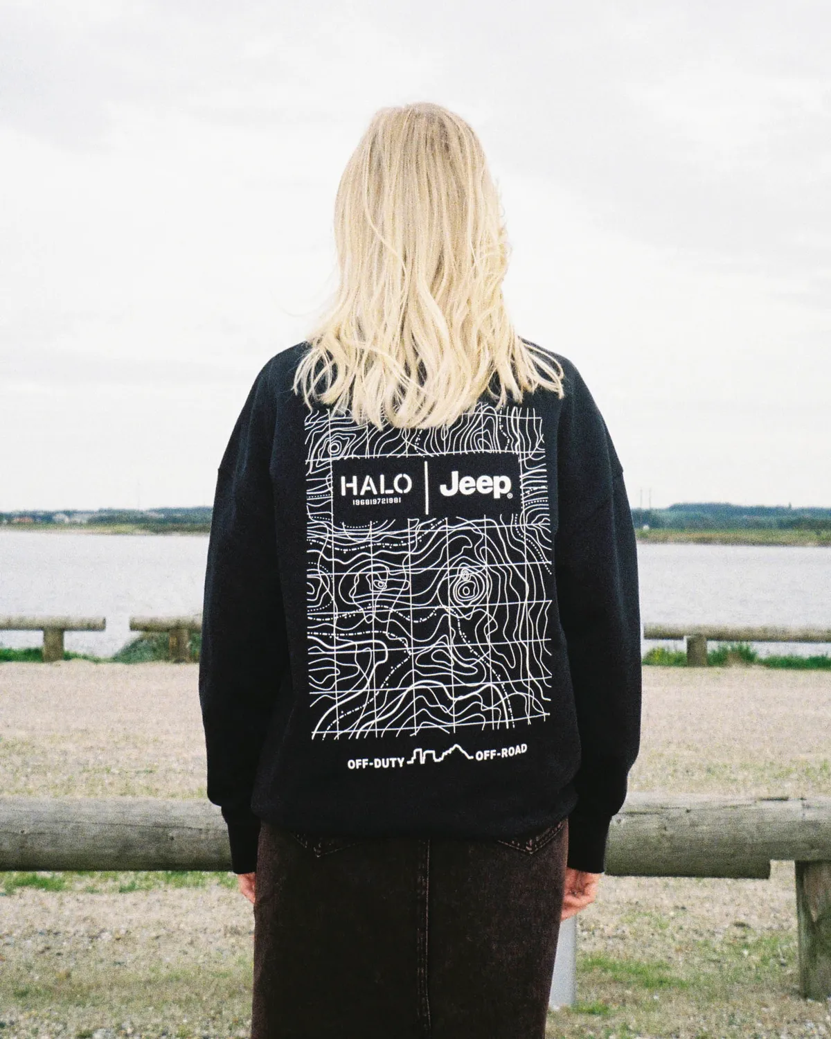 HALO Jeep Boxy Graphic Crew - Black