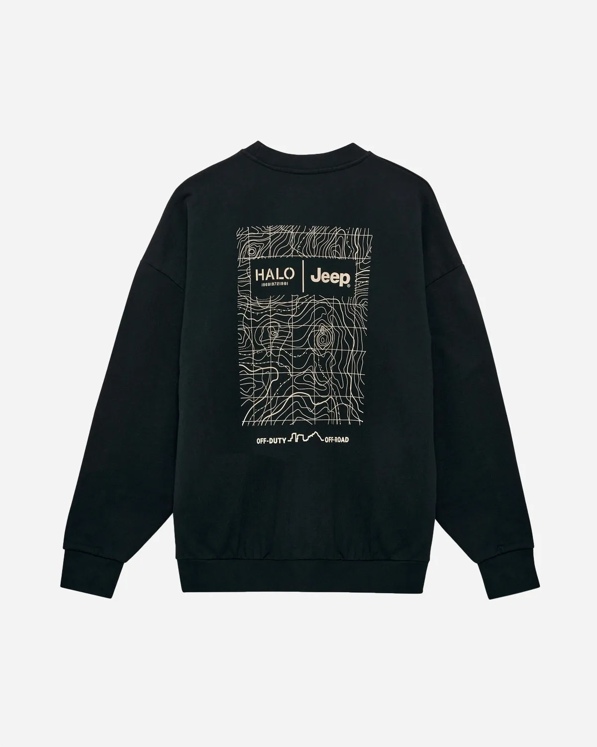 HALO Jeep Boxy Graphic Crew - Black