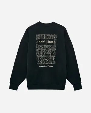 HALO Jeep Boxy Graphic Crew - Black