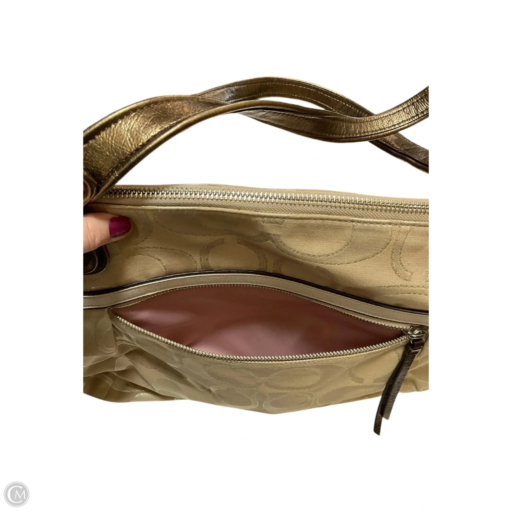 Handbag Designer By Coach, Size: Large