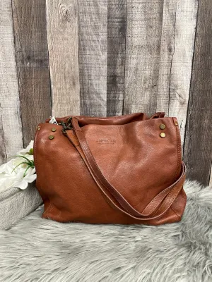 Handbag Leather By Cme, Size: Medium
