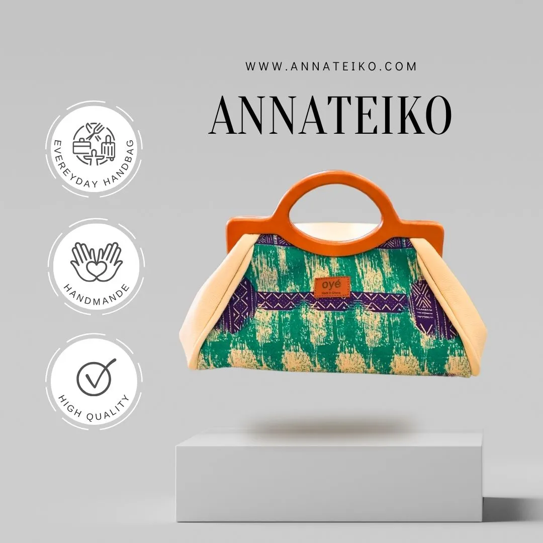 Handbag Oye - African Print Teal