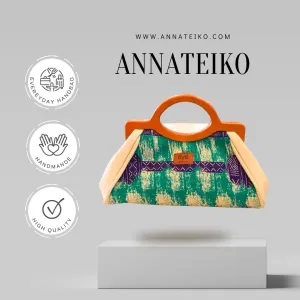 Handbag Oye - African Print Teal