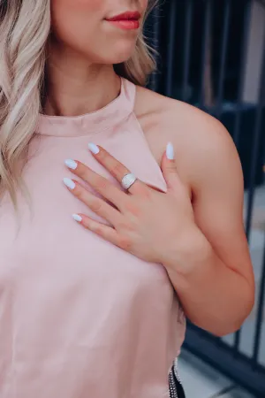 Hattie Heart Crystal Statement Ring