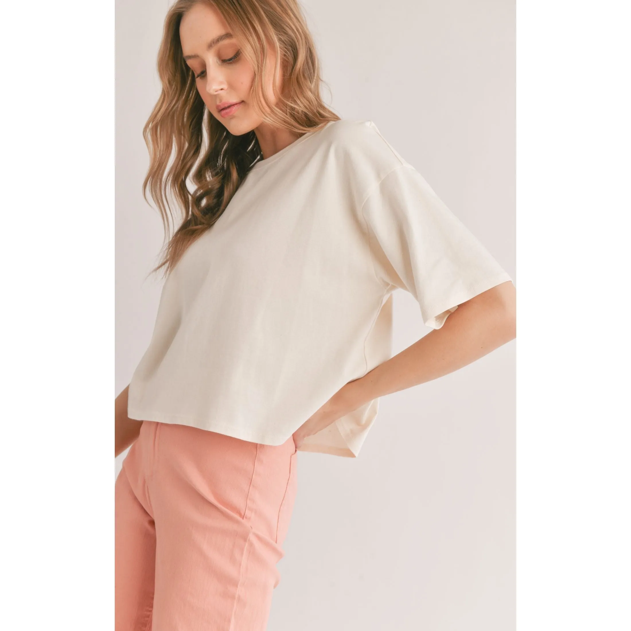 HAZE BOXY CROP TEE