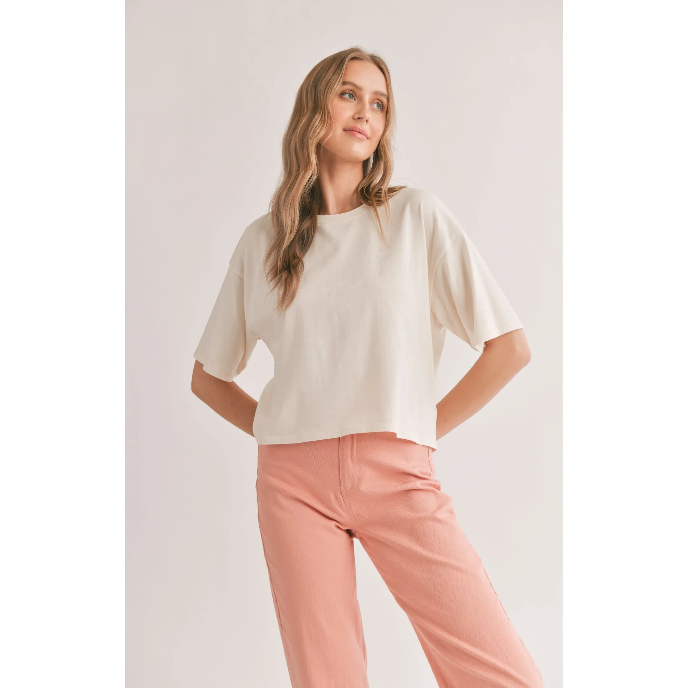 HAZE BOXY CROP TEE