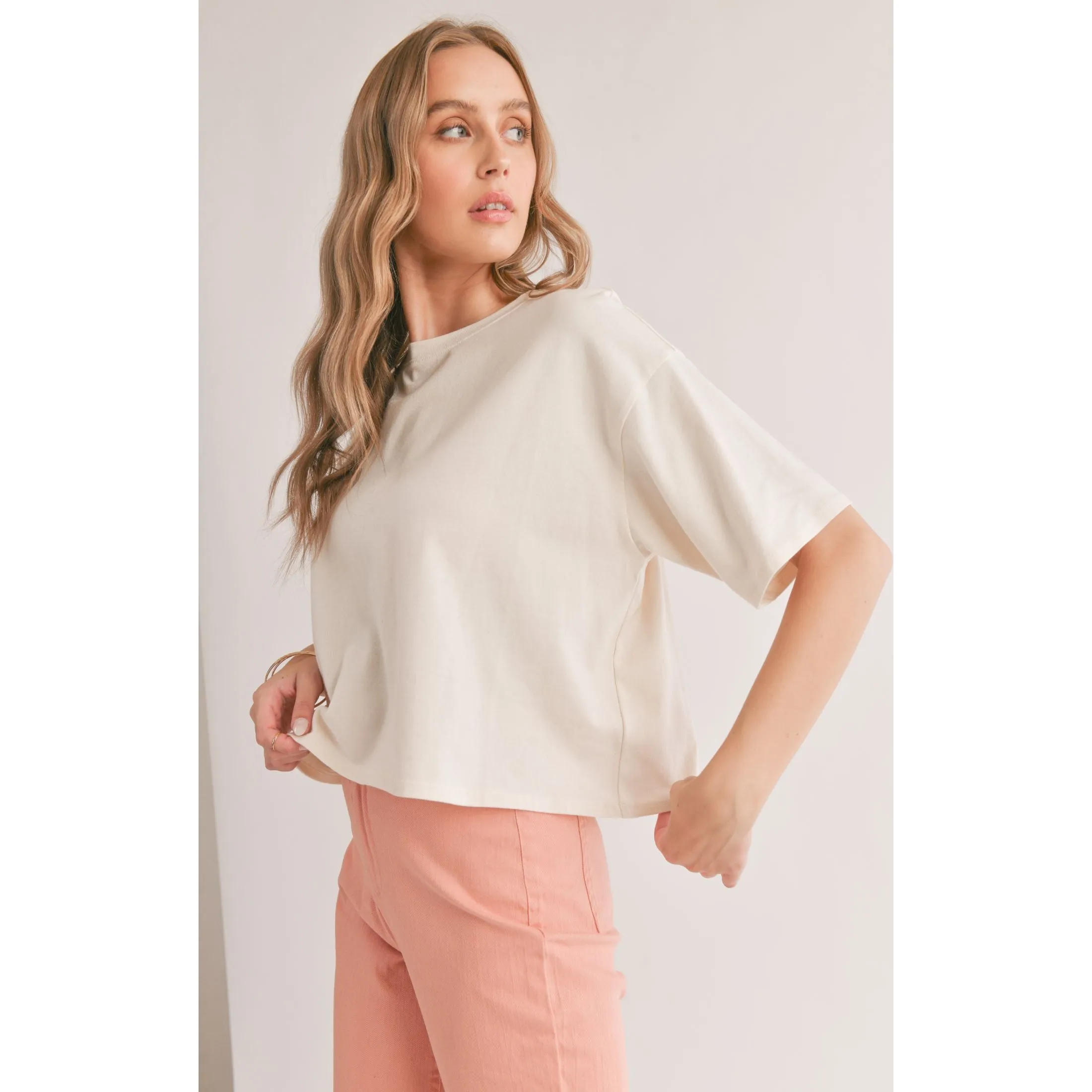 HAZE BOXY CROP TEE