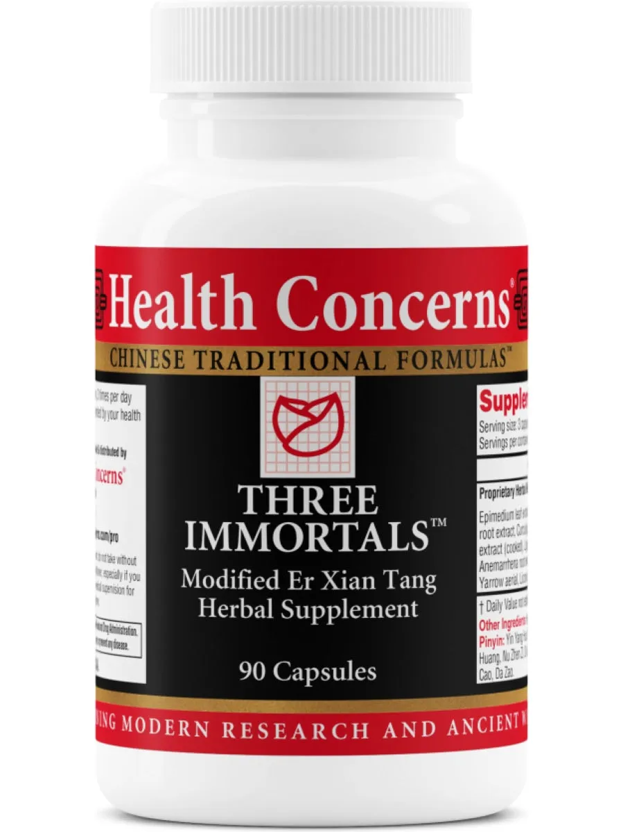 Health Concerns, Three Immortals, 90 ct