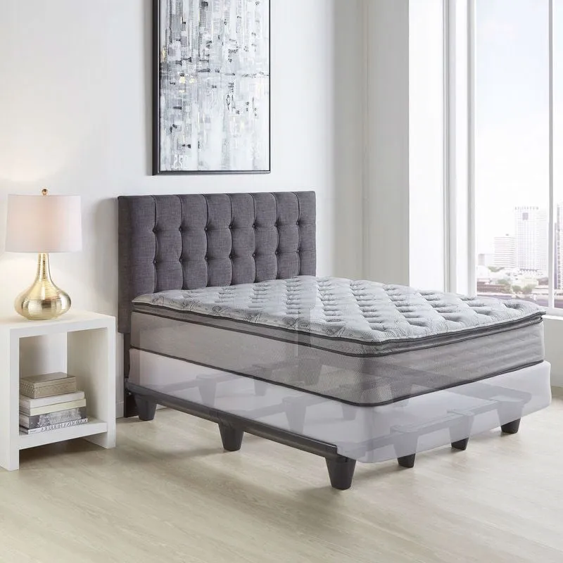 Heavy Duty Metal Bed Frame in Charcoal Finish - Full Queen King California King