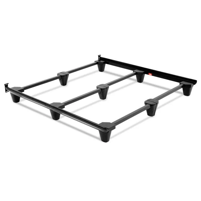 Heavy Duty Metal Bed Frame in Charcoal Finish - Full Queen King California King