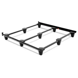 Heavy Duty Metal Bed Frame in Charcoal Finish - Full Queen King California King