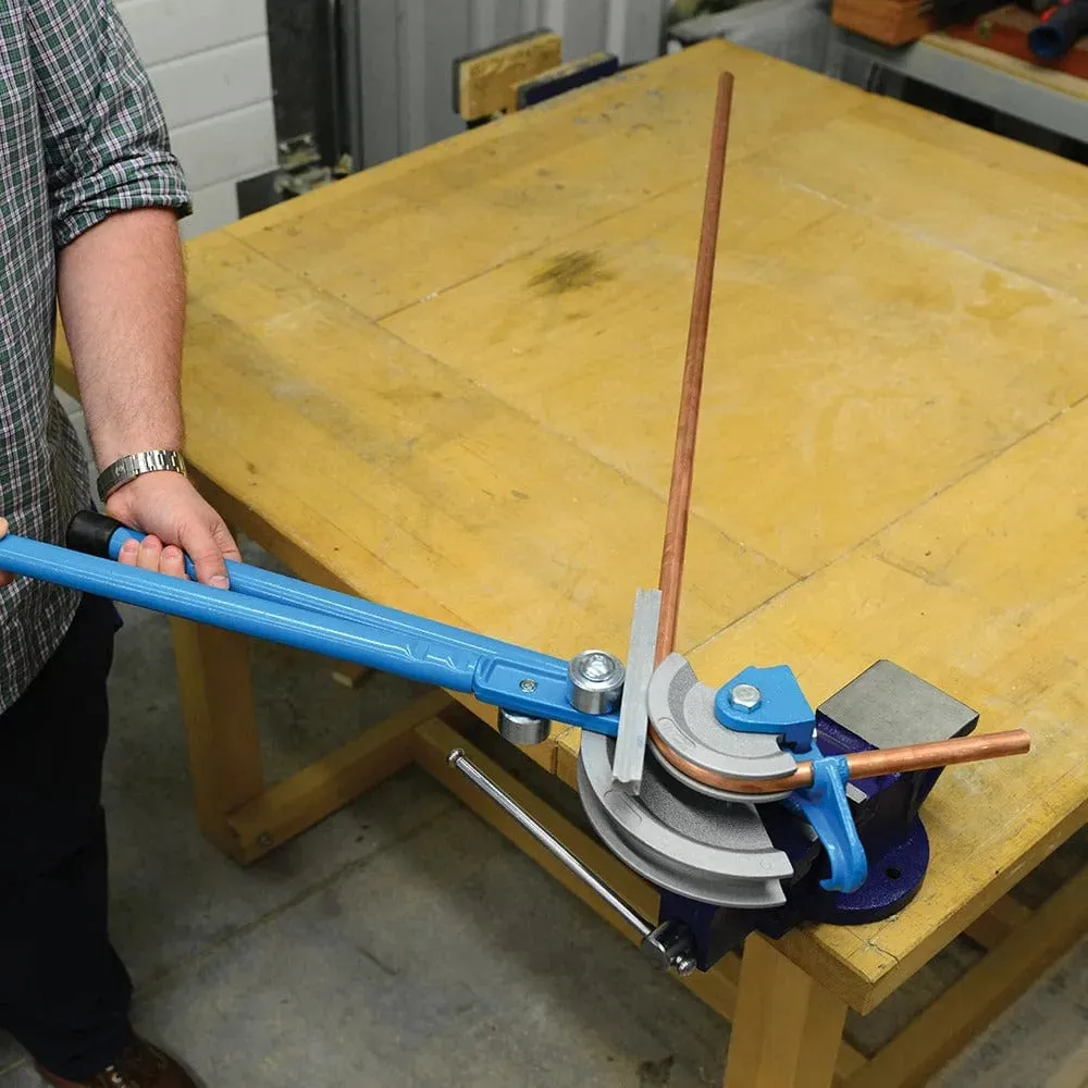 Heavy Duty Pipe Bender & Guides (15mm 22mm) MS124 Silverline - Lifetime Warranty