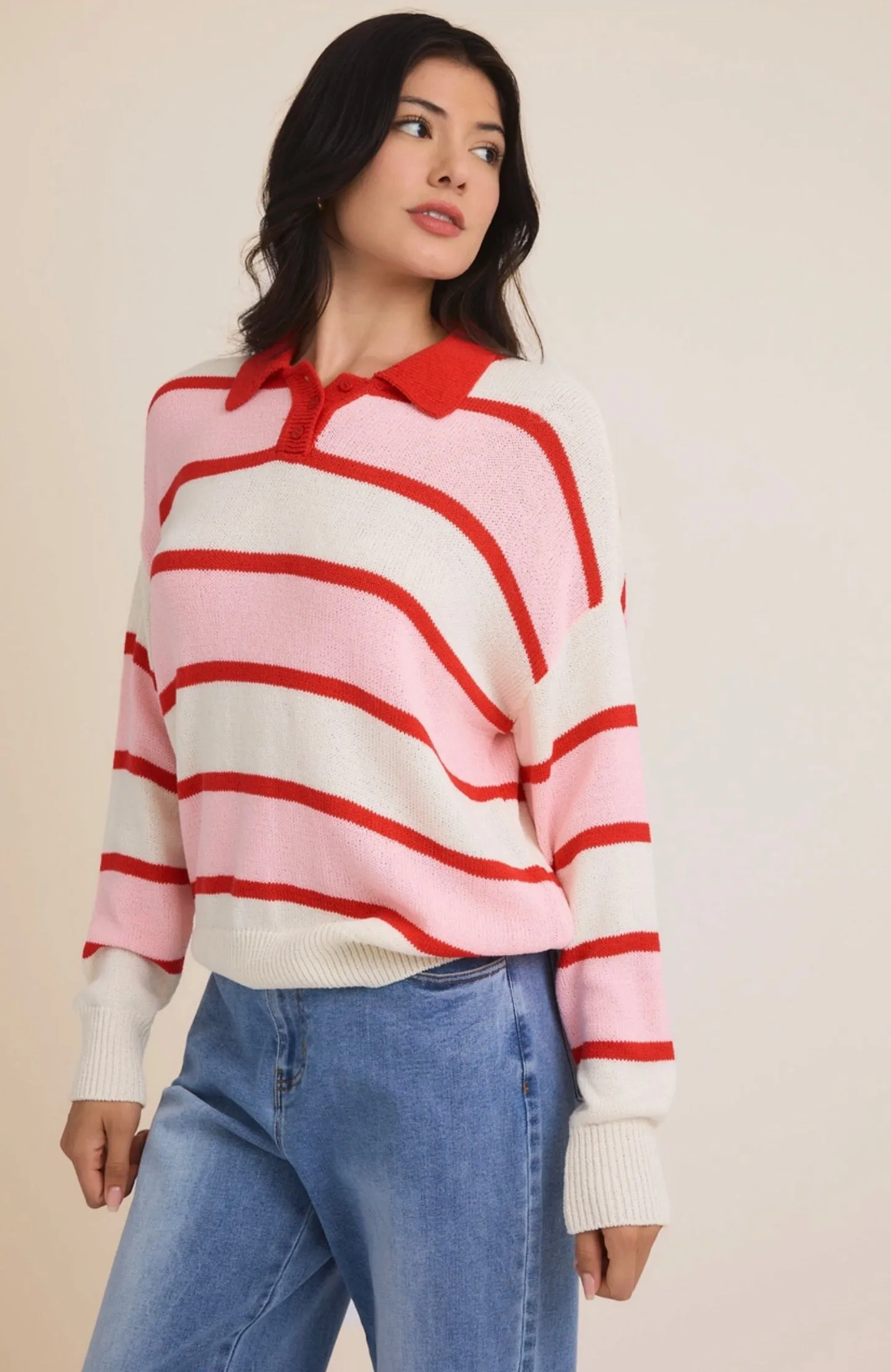 Hello, Darling Collared Sweater