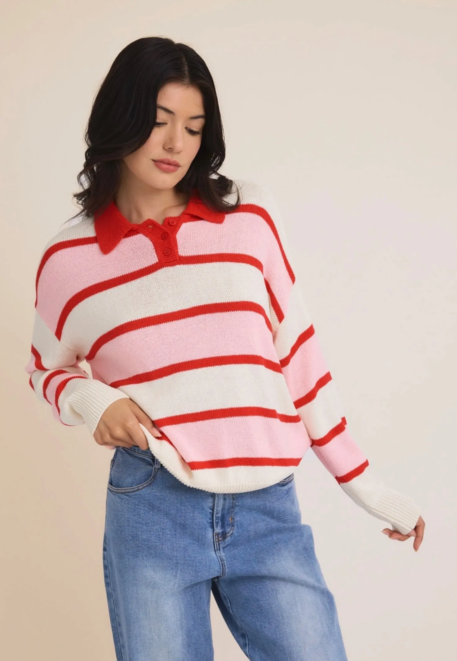Hello, Darling Collared Sweater