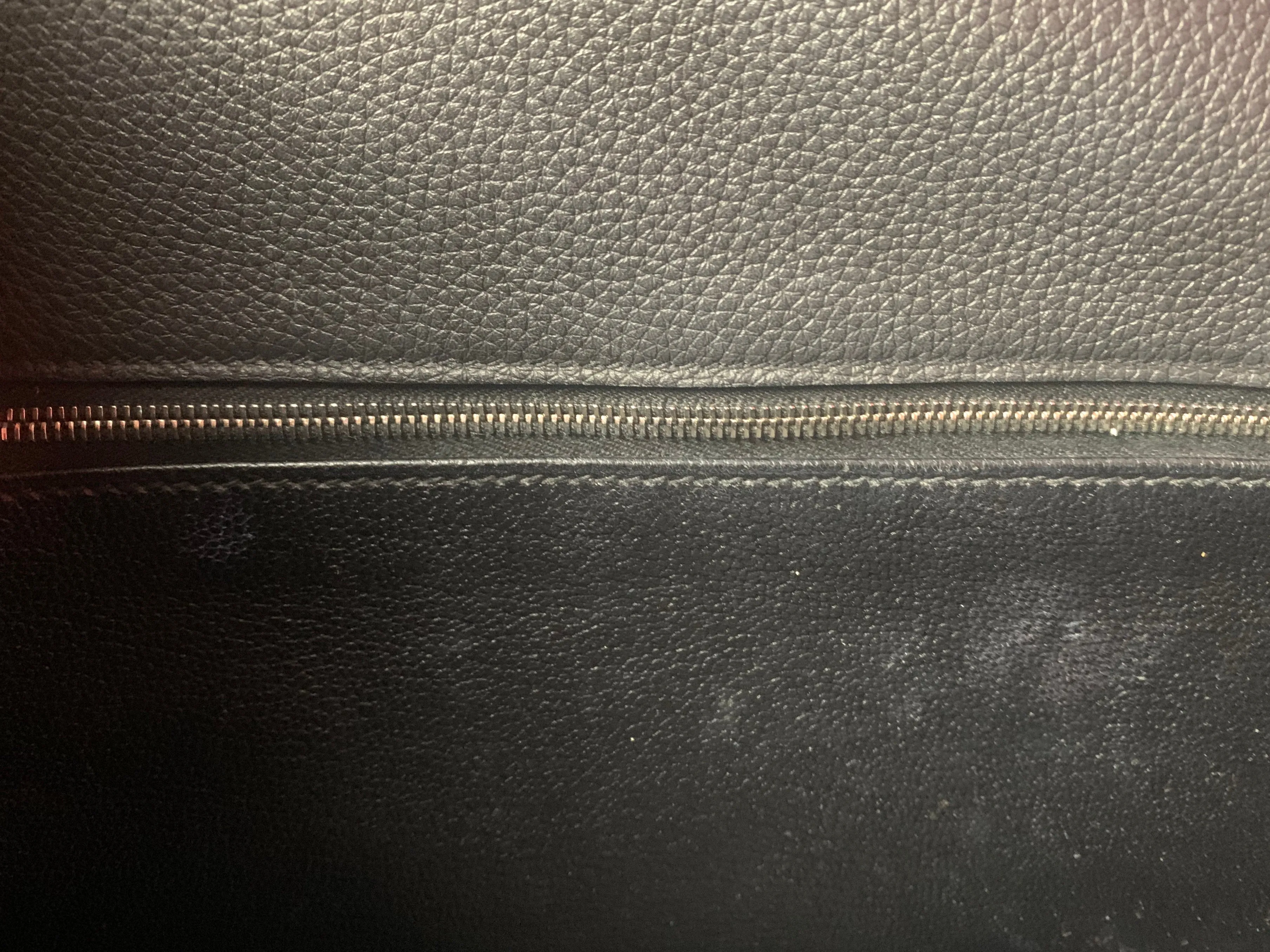 Hermes 35cm Black Togo Leather Kelly Bag PHW