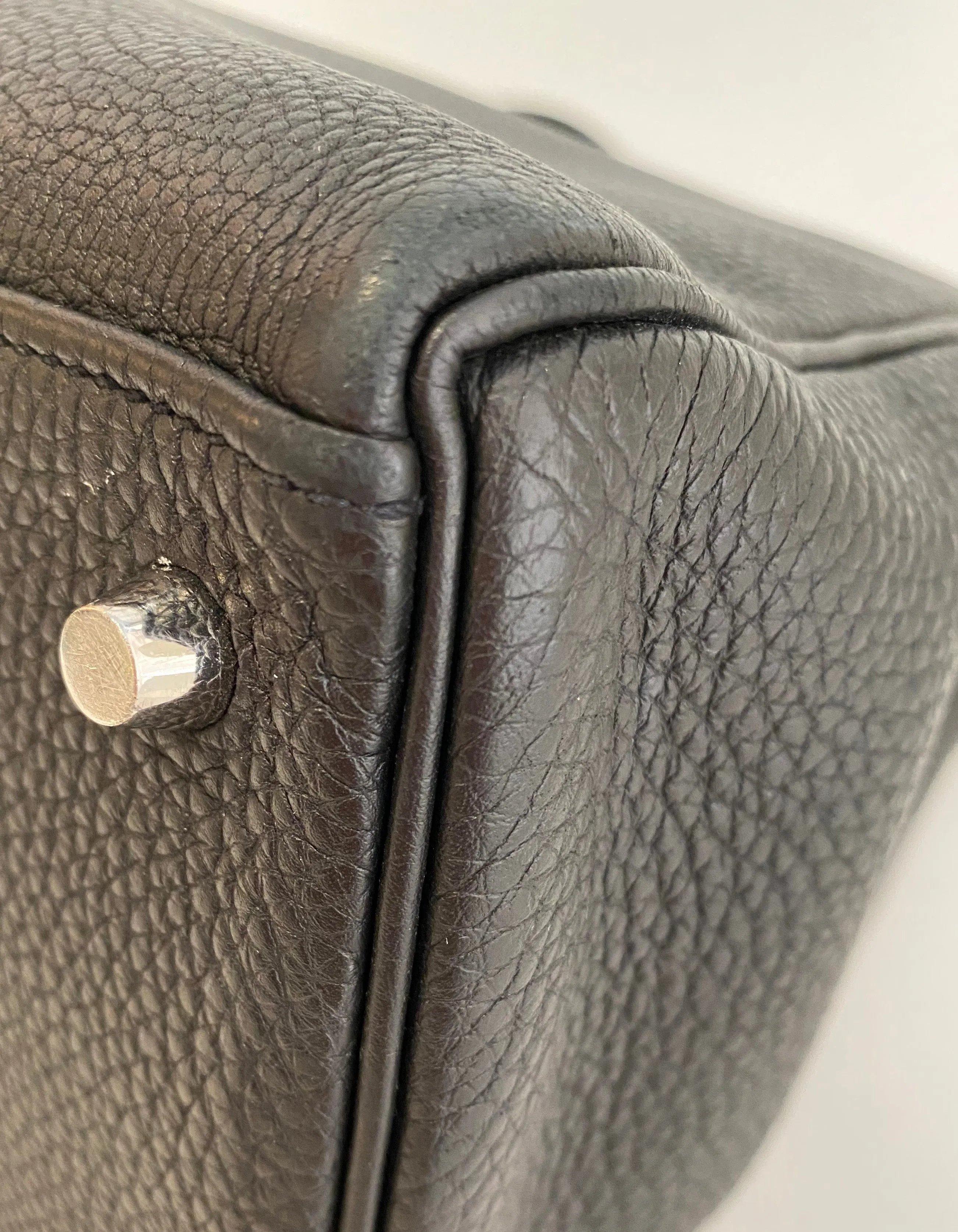 Hermes 35cm Black Togo Leather Kelly Bag PHW